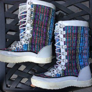 Coach Peggey Lace Up Winter Boots Size 10